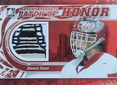 12-13 Itg Game Motown Madness Patch Of Honor Dominik Hasek Red Wings Patch • $29.05