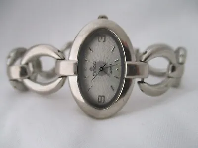 Minicci Wristwatch Silver Tone Band Oval Shaped Face Working • $29