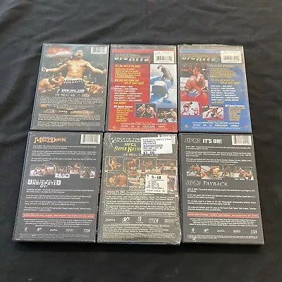 6 UFC DVD LOT Mixed PPV / Ultimate Knockouts UFC Hits 1 & 2 -UFC 43 44 46 47 48 • $25.99
