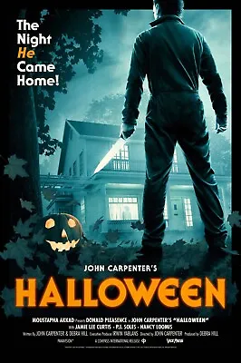 Halloween Movie Poster Luster Finish Michael Myers Jamie Lee Curtis #21 • $10.99