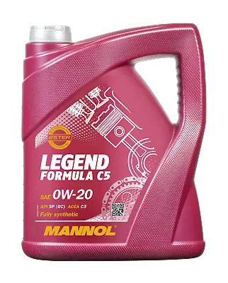 £26.99 • Buy 5L Mannol Legend Formula 0W20 Engine Oil Fully Synthetic GM Dexos 1 ACEA C5