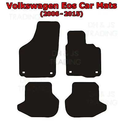 (06-15) Fits Volkswagen Eos Fully Tailored Car Mats Black 4pc Floor Set VW • $16.15