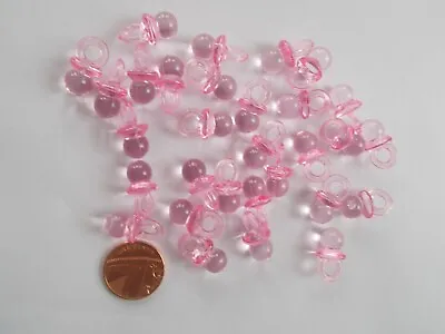 30 Pink Dummies Baby Shower. Table Sprinkles Decorations  • £1.79