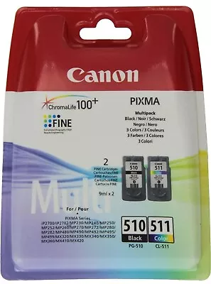 Canon 2970B010 Original PG-510 & CL-511 Ink Pack • £31.99