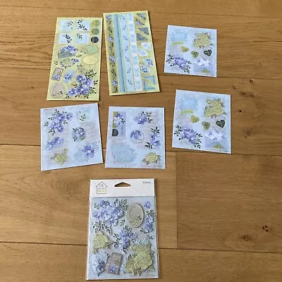 8 Sheets Of Stickers And Embellishments Brand-new Qvc - FREE P & P • £6