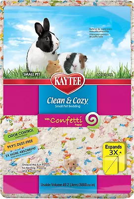 Kaytee Clean & Cozy Super Absorbent Paper Bedding For Cages Hamster Gerbil... • £25.99