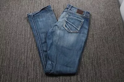 BKE Harper Jeans Embroidered Straight Stretch Denim Mid-Rise Men's 34x35.5 • $29.77