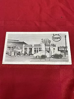 Vintage Roanoke Va. Esso Oil Service Station Distance Advertising Card • $12