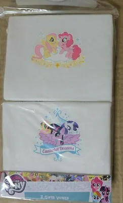 £3.99 • Buy Girls My Little Pony Vests 2 Pack 4 Sizes Canterlot Dreams New