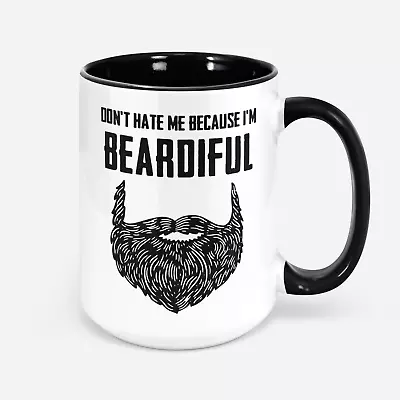 Beard Mugs For Men Coffee Mug Cup 11 Oz Mustache Cups Funny Bearded Gifts For Da • $18.99