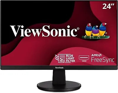 ViewSonic 1080p 75Hz Monitor VA2447-MH 24  With FreeSync • $89.99