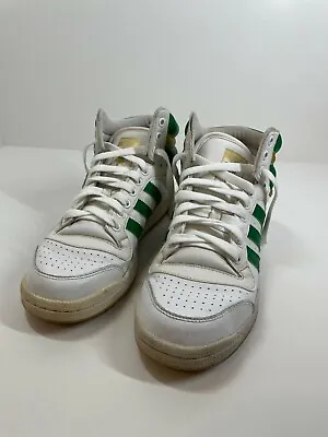 $39.95 • Buy Adidas Men's Top Ten Basketball Shoes Green Gold And White Size 7.5 Sneaker