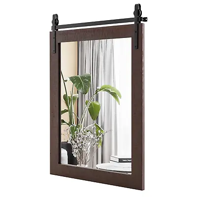  Wall Mounted Mirror Featuring Solid Wood Frame And Sturdy Metal Bracket  • £69.99