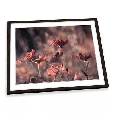 Cosmic Dance Flowers Floral FRAMED ART PRINT Picture Artwork • £15.99