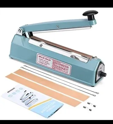 METRONIC Impulse Sealer 8 Inch Manual Heat Sealer Machine For Plastic Bags ... • $45