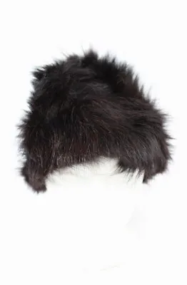 Mint Brown/ Black Raccon Fur Hat Woman Women Size All • $26