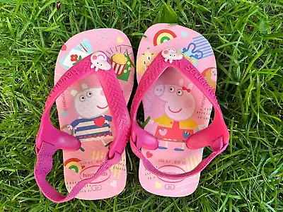 Baby Havaianas Flip Flops Size 22 - Peppa Pig • £12