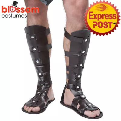 AC420 Gladiator Roman Sandal Egyptian Caesar Spartan Greek Warrior Costume Shoes • $22.26