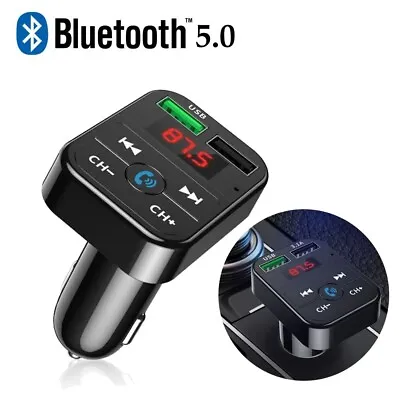 In-Car Bluetooth Hands Free MP3 Player/Phone To Radio FM Transmitter Modulator 2 • $11.47