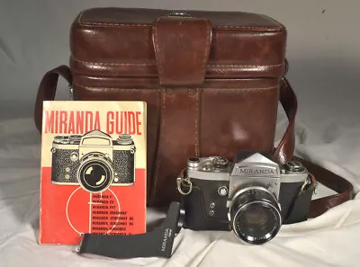 Miranda FV 35mm Camera/ Fitted Camera Bag /Instructions / Prism View Finder /5cm • $80