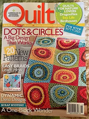 Quilt ~ America's Quilting Magazine August / September 2010 ~ #115 • $8.99