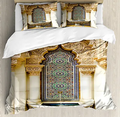 Moroccan Duvet Cover Set With Pillow Shams Vintage Eastern Art Print • $89.99