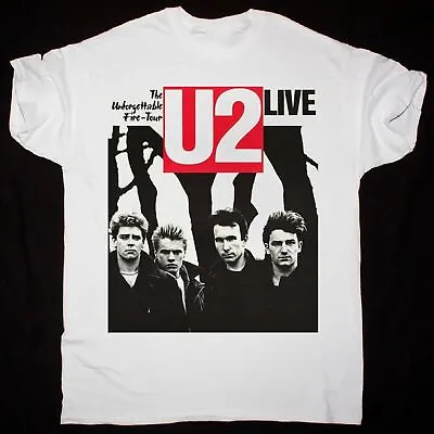 Rare U2 The Unforgettable Fire Tour White T-Shirt S To 5XL Gift Fans PD32 • $6.99