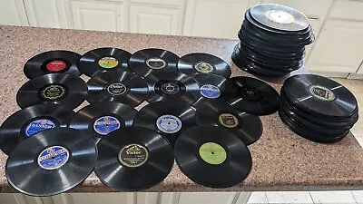 $19.99 • Buy Lot Of (10) Random 78 RPM Records 1900-1950's Pre War Post War