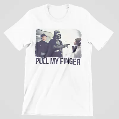 Darth Vader T-Shirt Star Wars Pull My Finger Leia Funny 70s 80s 90s Dark Side UK • £5.99