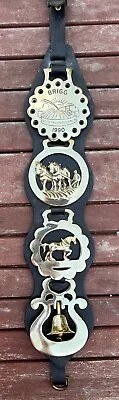 £39.99 • Buy Horse Brass X 4 On Strap - 1990 Brigg Ploughmen, Horse, Plough, Bell - 696g