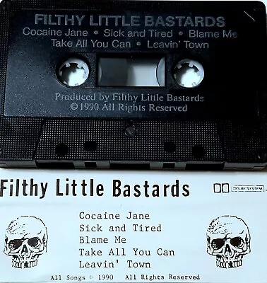 FILTHY LITTLE BASTARDS DEMO TAPE PRIVATE 90 CASSETTE PUNK ROCK METAL INDIE Lp 45 • $14.99