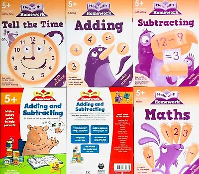 Children's Learning Book For School Age 5+ KS1 Homework Help Maths Free Post New • £3.93