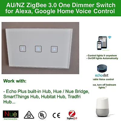 ZigBee Smart 1 Gang Trailing Edge Dimmer Switch EchoPlus Hue SmartThings Hubitat • $65