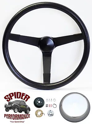 1974-1993 Volkswagen Steering Wheel 14 3/4  VINTAGE BLACK • $149.95