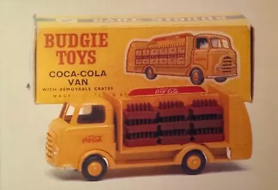 1950's BUDGIE TOYS  Coca Cola Van Decal  + American Flag Decal • $7.40