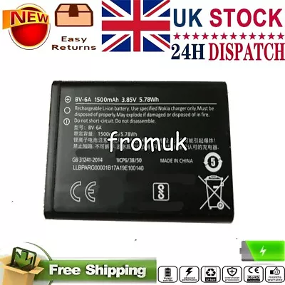 £13.66 • Buy 1500mAh Battery For Nokia 8110 4G TA-1059 TA-1048 2720V Flip TA-1295 BV-6A BV6A