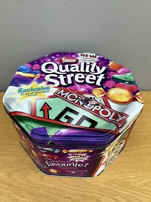 Quality Street Tin 1.3kg Size Monopoly 2006 Edition (Indentations On Base) • £19.99