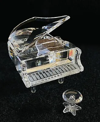 SWAROVSKI Crystal Figurine Grand Piano With Stool #174506. NIB W/COA Retired • $210