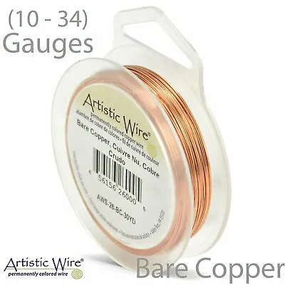 $9.59 • Buy Bare Copper Artistic Craft Wire (10-34 Gauge) Round Copper Craft Wire