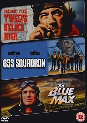 Twelve O' Clock High/633 Squadron/The Blue Max [DVD] - DVD  A0VG The Cheap Fast • £3.49