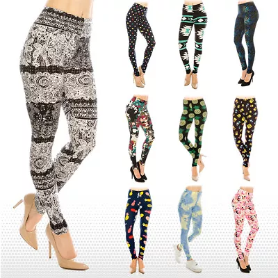 Women's Butter Soft Patterned Leggings • $11.69