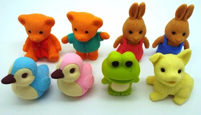 £2.49 • Buy IWAKO Japanese Novelty Various Animals Fun Erasers Rubbers Christmas Stocking 