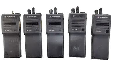 X5 Motorola Ht1000 H01rdc9aa3bn & H01rdc9aa3dn Two Way Radio - For Parts/as Is • $102.21