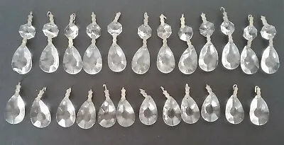 Antique Vintage Set Of 24 Glass Chandelier Drops • £20