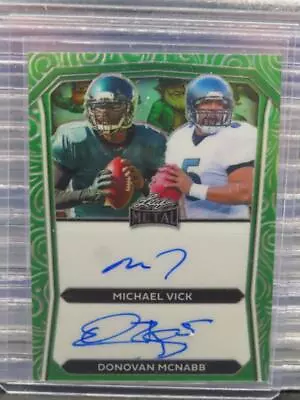 2024 Leaf Metal St Pattys Day Michael Vick Donovan McNabb Leprechaun Auto #1/1 • $5.50