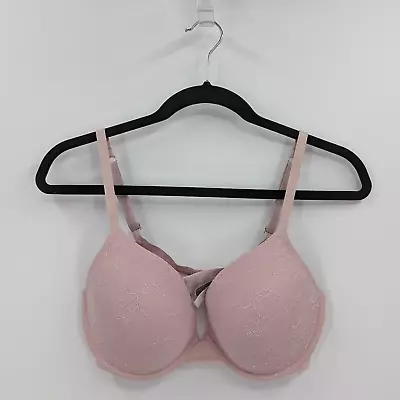 Victoria's Secret Bra Women's 36D Pink Lace BIOFIT Demi Uplift • $17.99