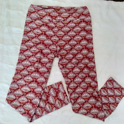 LulaRoe Toy Story Aliens Leggings Red The Claw Machine One Size OS • $14