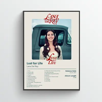 Lana Del Rey Lust For Life Album Poster • £9.99