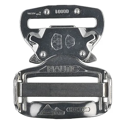 AustriAlpin Stainless Steel INOX Nautic 45mm / 1.75  Cobra Buckle FI45AVF ( SBS • £22