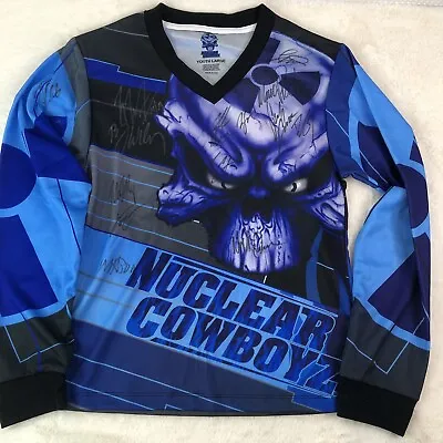 Nuclear Cowboyz Motocross Bike Jersery Signed  Jersey Size Youth Large • $17